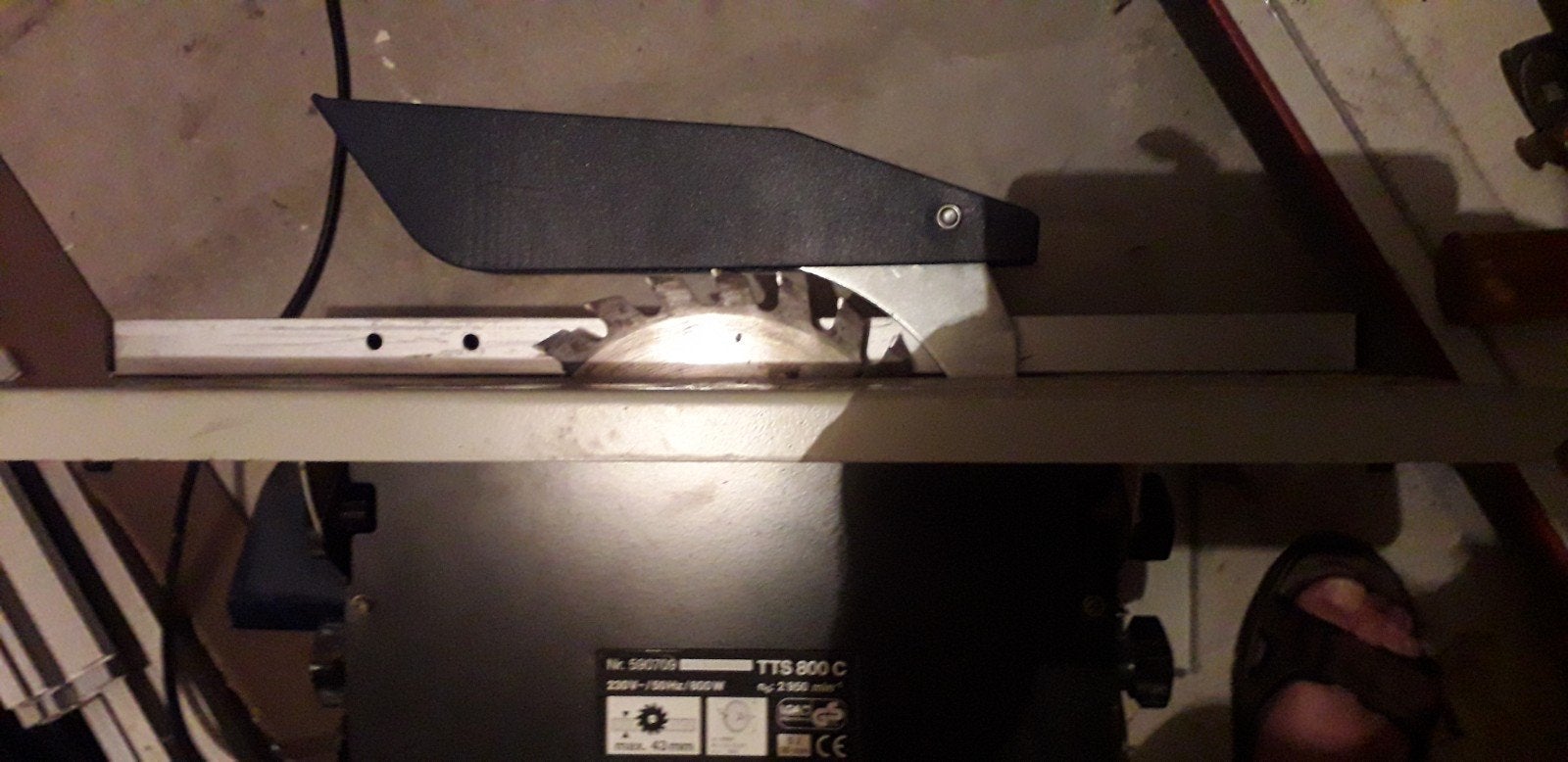 Tafelcirkelzaag TTS 800 C - 800W, max. 43mm zaagdiepte, Doe-het-zelf en Verbouw, Ophalen, Gebruikt, Cirkelzaag, MEISTER-WERKZEUGE