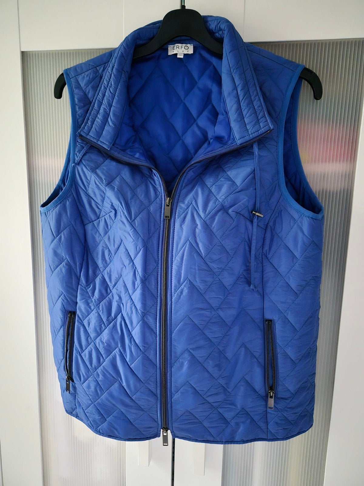 Bodywarmer van Erfo, Kleding | Dames, Ophalen of Verzenden, Zo goed als nieuw, Maat 42/44 (L), Blauw