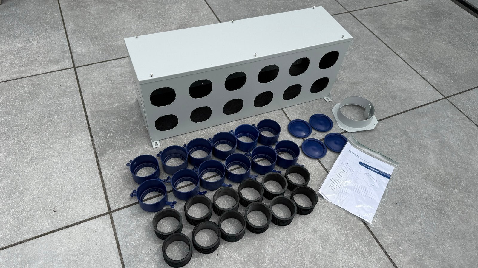Itho DF/QF P12 Universeel Plenum Luchtverdeelkast 12 Aansl., Ophalen of Verzenden, Nieuw, Ventilator en Afzuiger