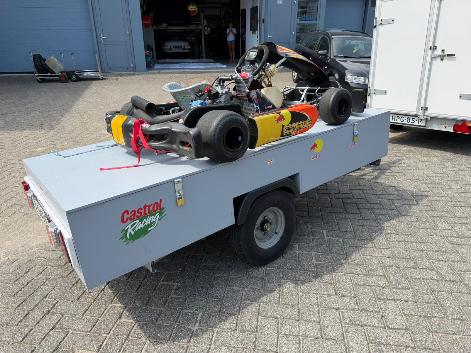 Zeer nette kartaanhanger / bagagewagen Veel opbergruimte !, Ophalen, Zo goed als nieuw, Kart