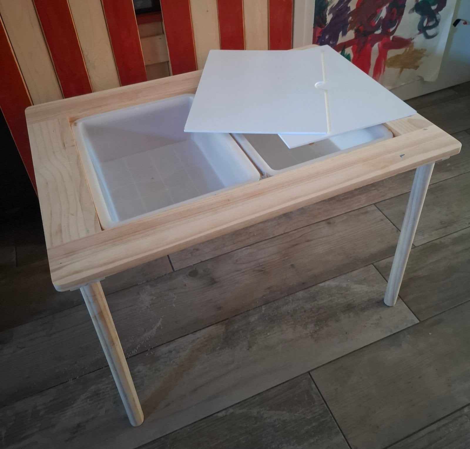 Houten speeltafel Dagaanbieding 27.50, Ophalen, Zo goed als nieuw