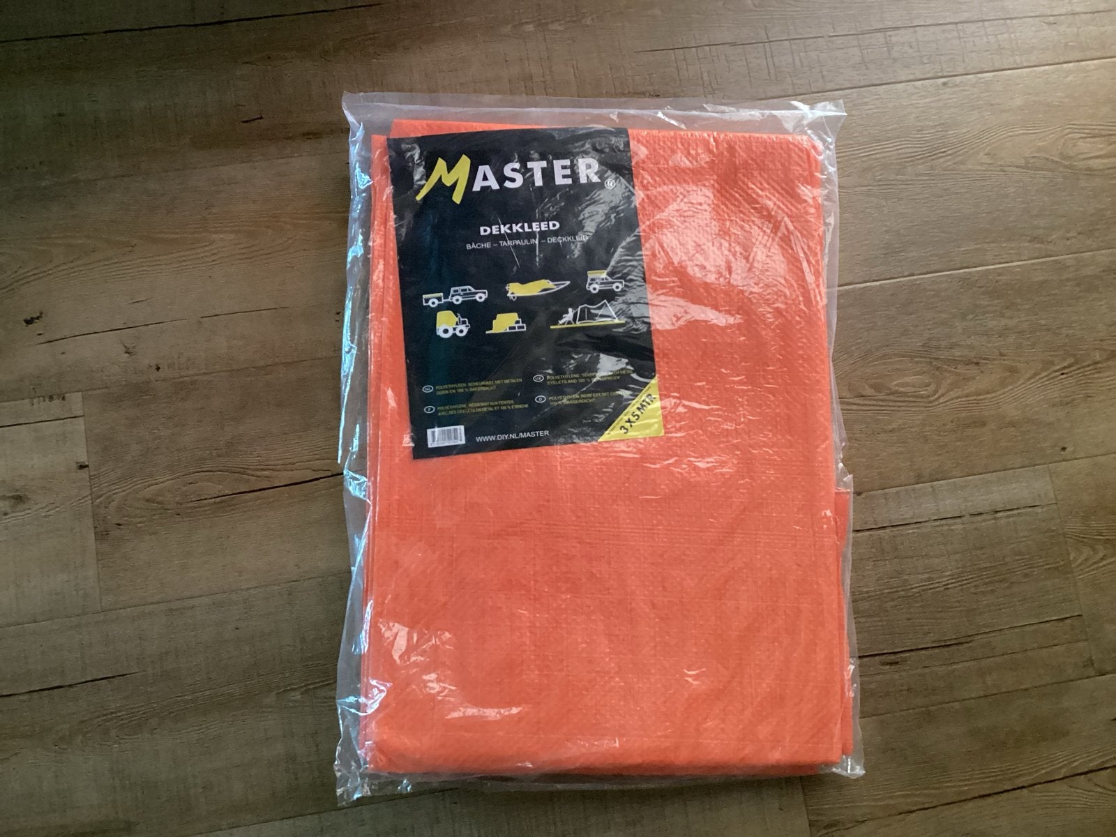 Master Dekkleed Oranje 3x5 meter, Ophalen of Verzenden, Nieuw