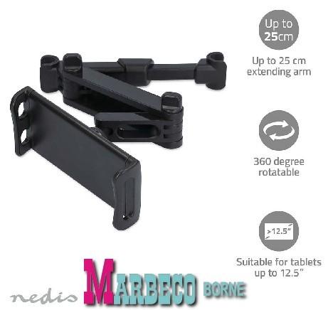 Tablethouder. Telefoonhouder Auto, Verstelbaar 4,7" - 12,5", Nedis, Nieuw, Info@marbeco.nl, Ophalen of Verzenden