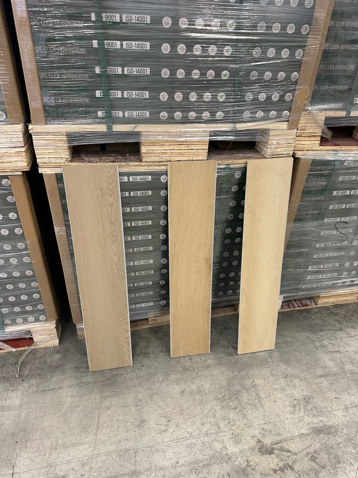 Klik pvc visgraat outlet, Huis en Inrichting, Stoffering | Vloerbedekking, Ophalen, Zo goed als nieuw, 75 m² of meer, Overige typen