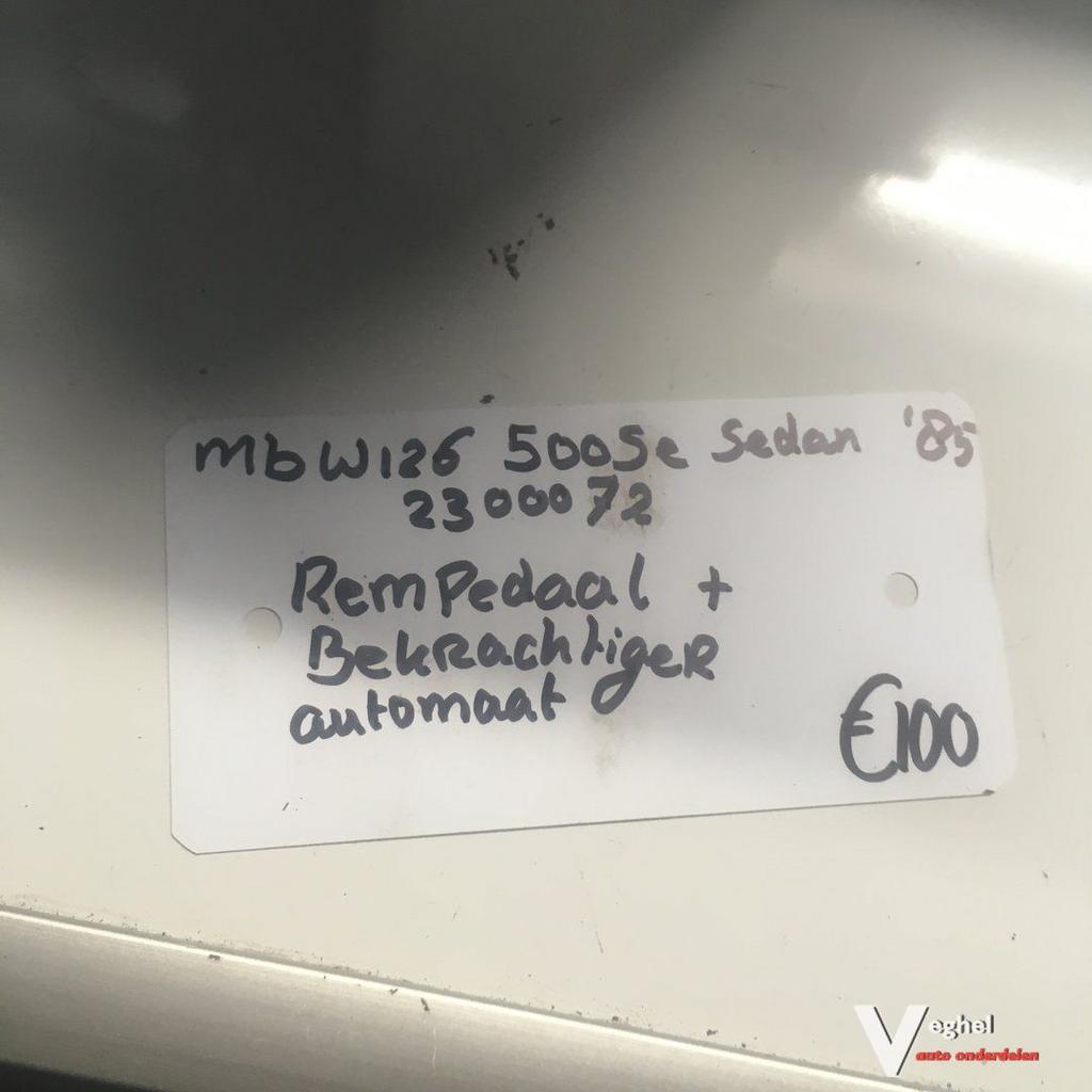 Mercedes W126 500  SE  Automaat  Sedan  1985 Wagennr 2300072, Gebruikt, -, -, Ophalen of Verzenden