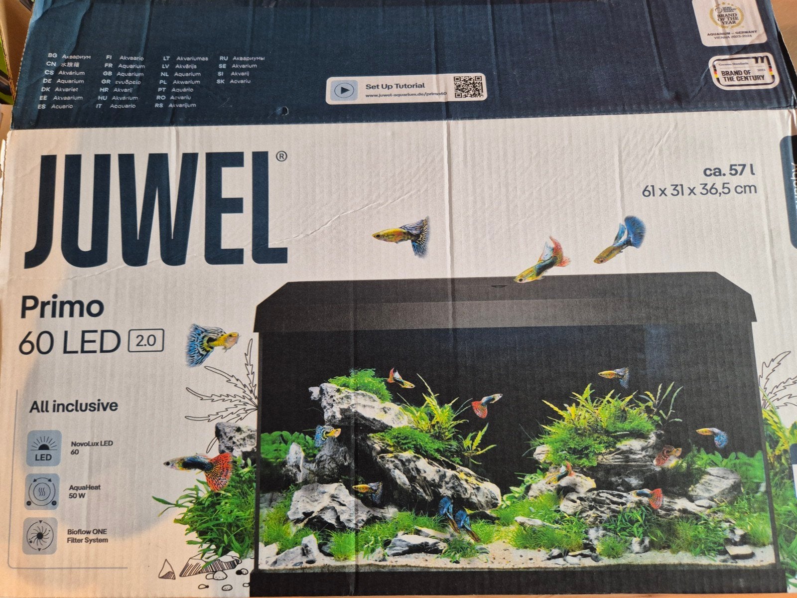 Juwel Primo Aquarium primo 60 led -Inclusief alle onderdelen, Dieren en Toebehoren, Vissen | Aquaria en Toebehoren, Ophalen, Zo goed als nieuw