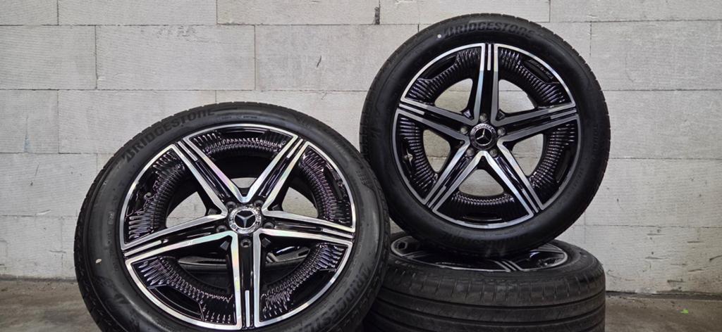 19" Mercedes AMG EQE V295 orig velgen winter zomerbanden, 19 inch, Gebruikt, 255 mm, Banden en Velgen
