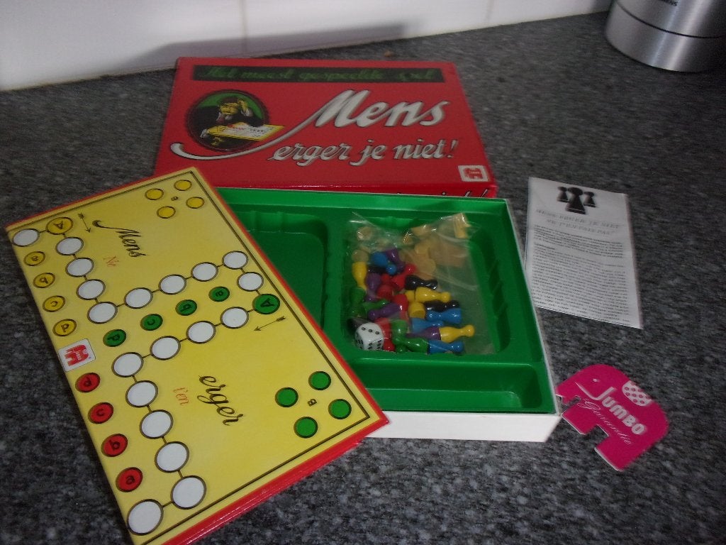 Spel "MENS ERGER JE NIET"  van Jumbo, Een of twee spelers, Ophalen of Verzenden, Zo goed als nieuw