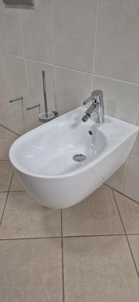 Geberit icon wandbidet met hansa bidetkraan NIEUW, Ophalen, Nieuw, Chroom, Toilet