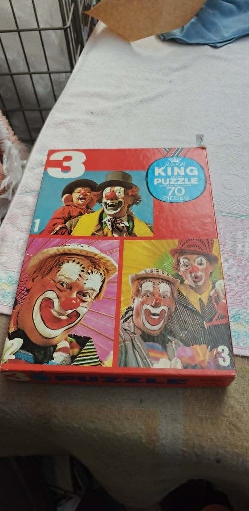 puzzel King junior 3 puzzels 70 stukjes per puzzel, Ophalen of Verzenden, Minder dan 500 stukjes, Zo goed als nieuw, Legpuzzel