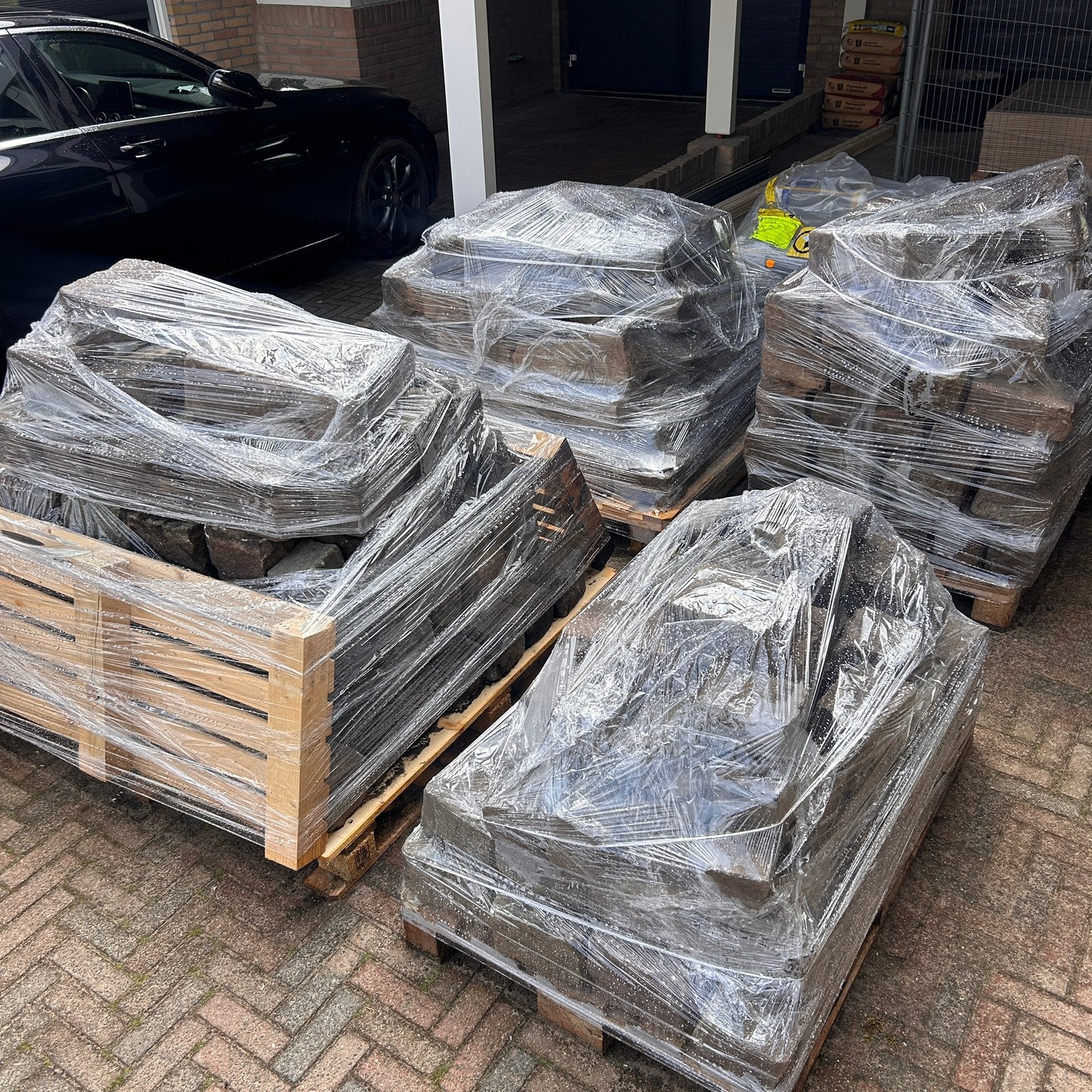 Grote partij granieten kasseien, Ophalen, Overige typen, Zo goed als nieuw, Natuursteen