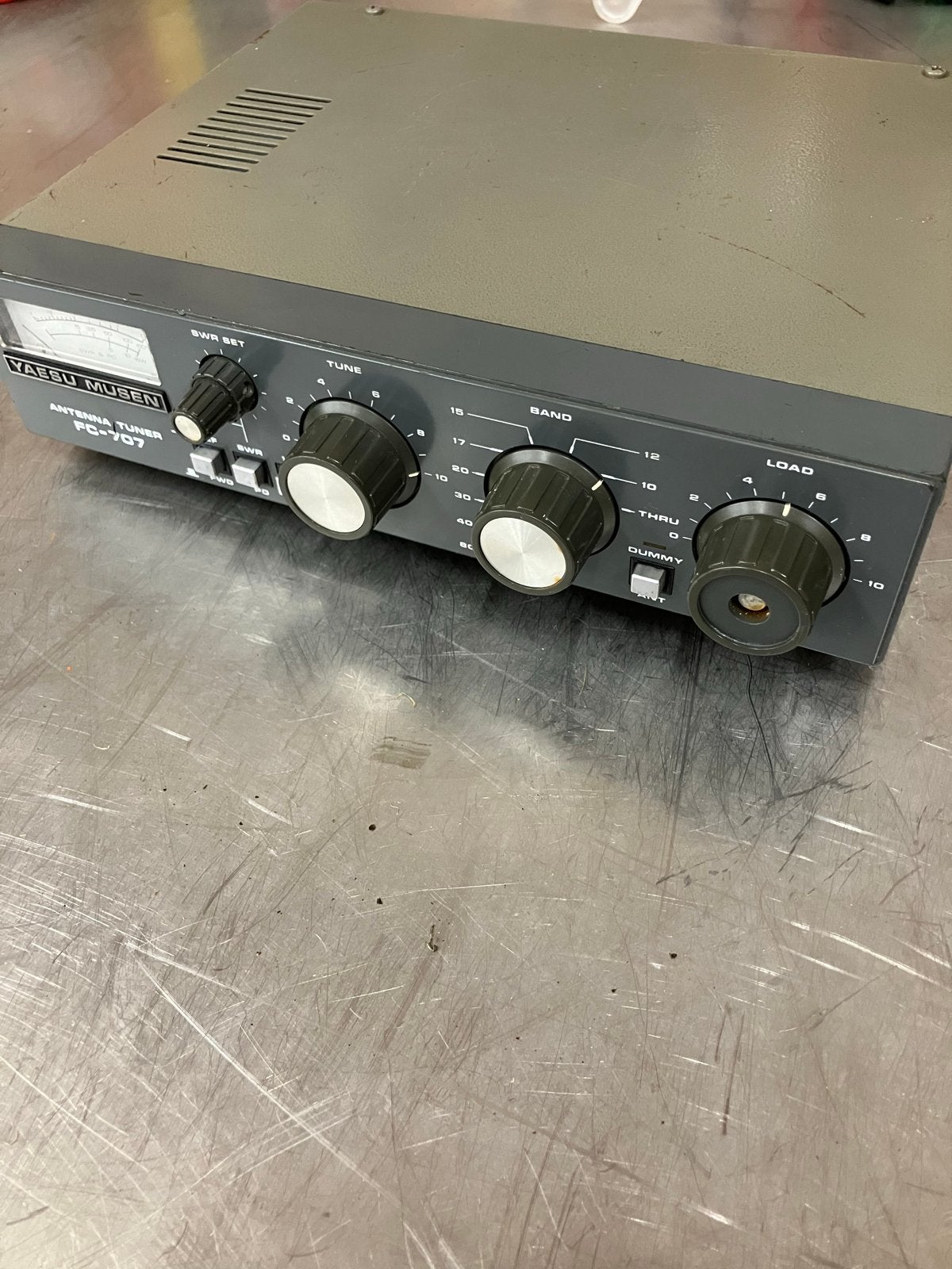 Yaesu Musen FC-707 Antenne Tuner - Vintage Ham Radio, Ophalen of Verzenden, Gebruikt, Zender en Ontvanger