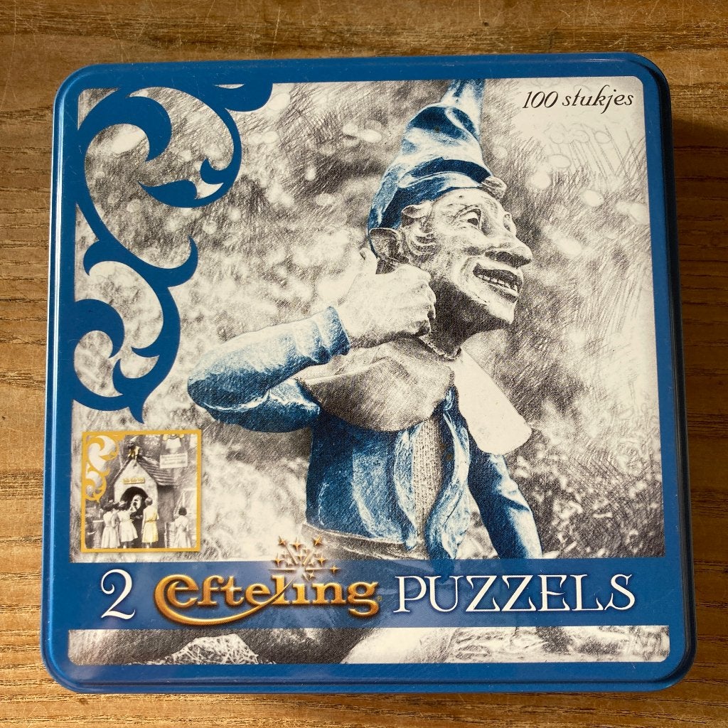 2 Efteling puzzels - 100 stukjes - in blik, Verzamelen, Efteling, Ophalen of Verzenden, Zo goed als nieuw, Overige typen
