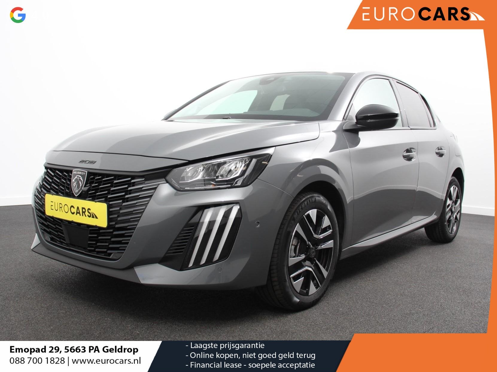 Peugeot 208 1.2 Hybrid 100PK Automaat Allure Navigatie Apple, Auto's, Peugeot, 1195 kg, Gebruikt, 1199 cc, Leder en Stof