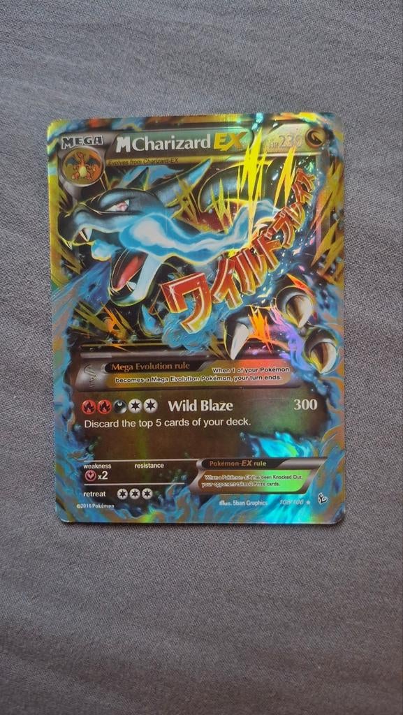 M Charizard EX, Ophalen of Verzenden, Gebruikt, Losse kaart