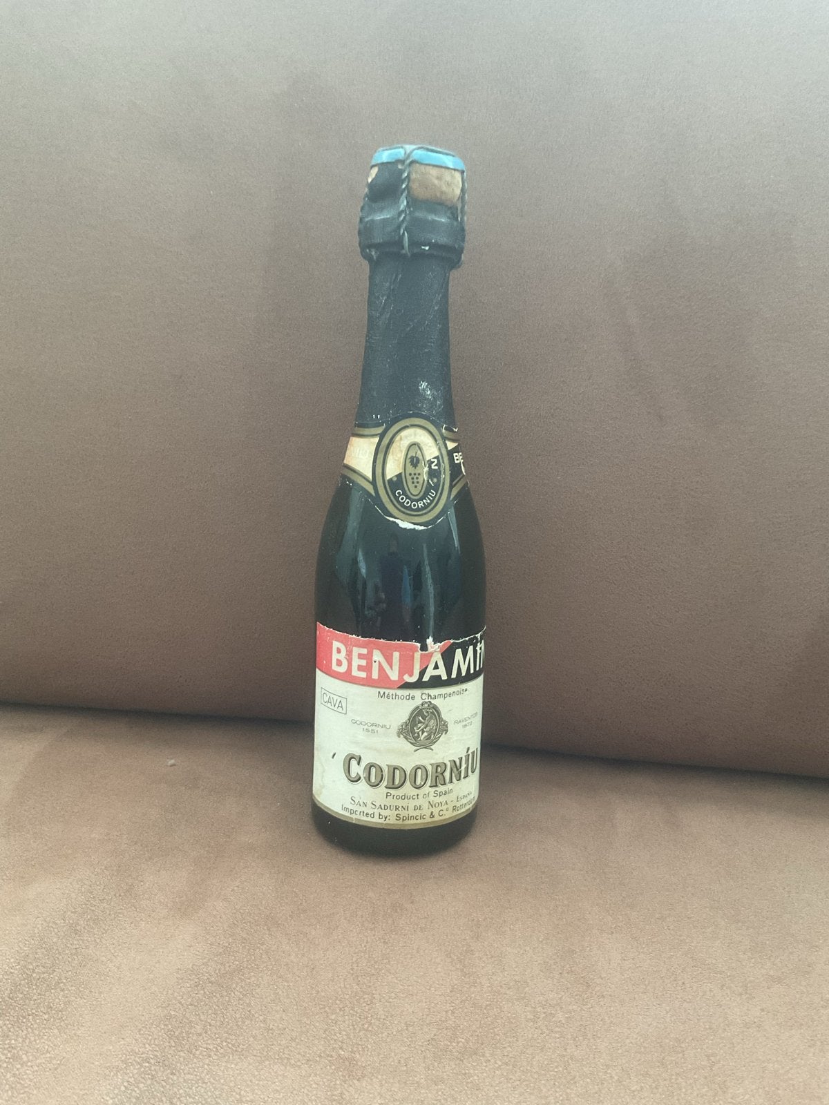 Codorníu Benjamin Cava - Mini Flesje, Ophalen of Verzenden, Gebruikt, Overige gebieden, Champagne