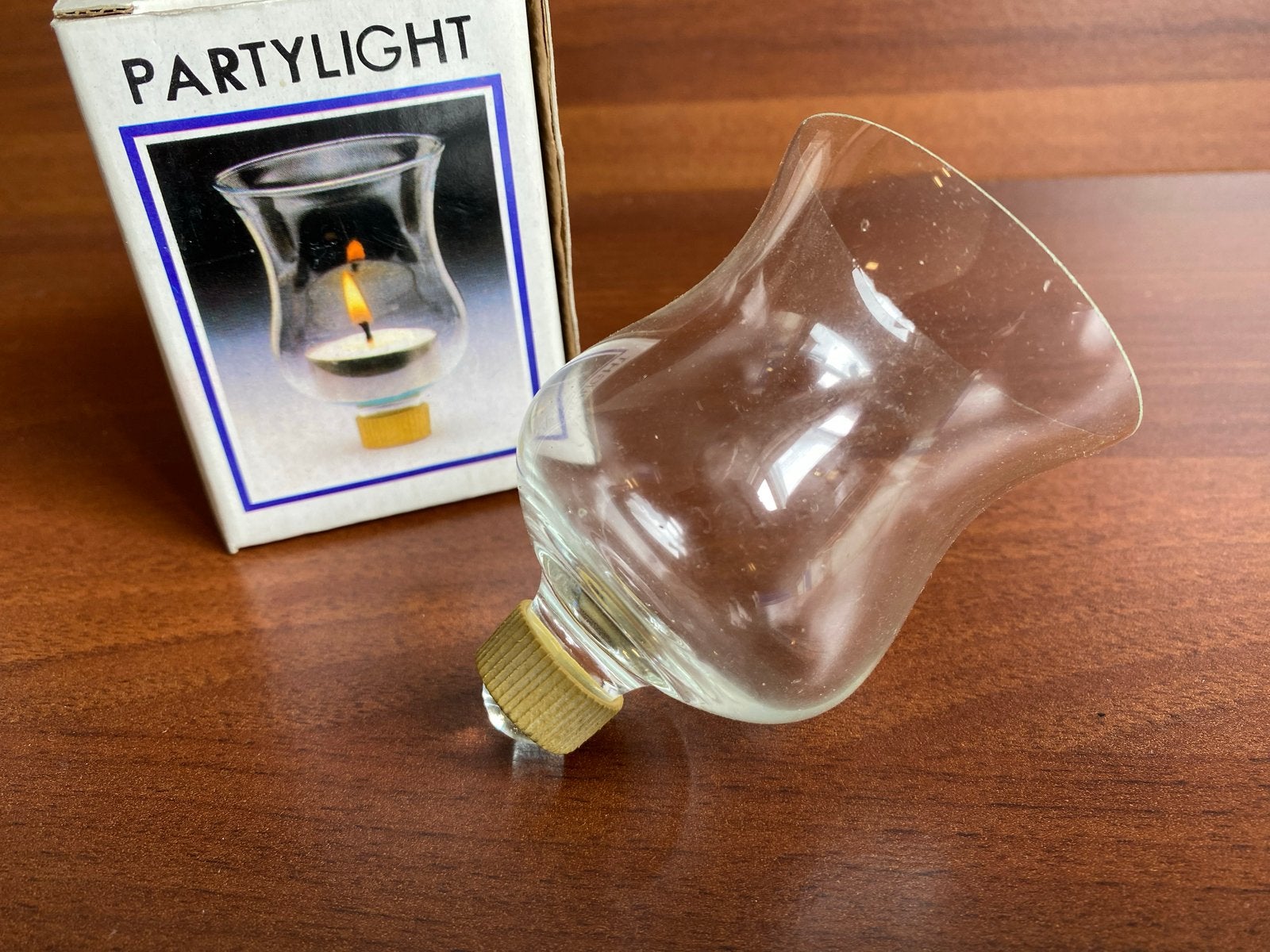 Partylight Glazen Waxinelichthouder, Overige merken, Waxinelichthouder, Nieuw, Ophalen of Verzenden