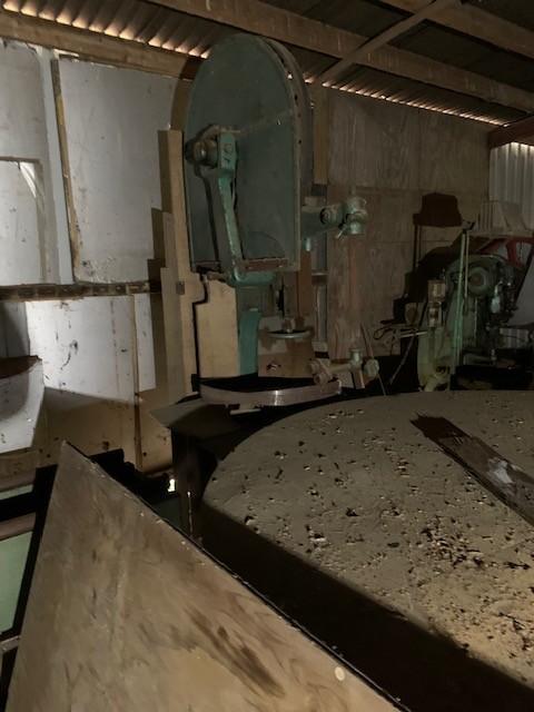 Lintzaag met draaitafel, Ophalen, Gebruikt, 30 tot 70 mm, Lintzaag