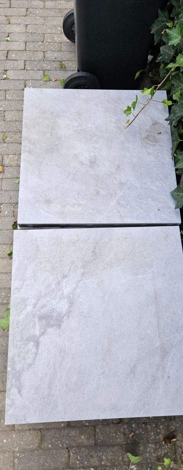 Grote partij terrastegels, grijs, ~4m², Ophalen, Gebruikt, Minder dan 5 m², Beton