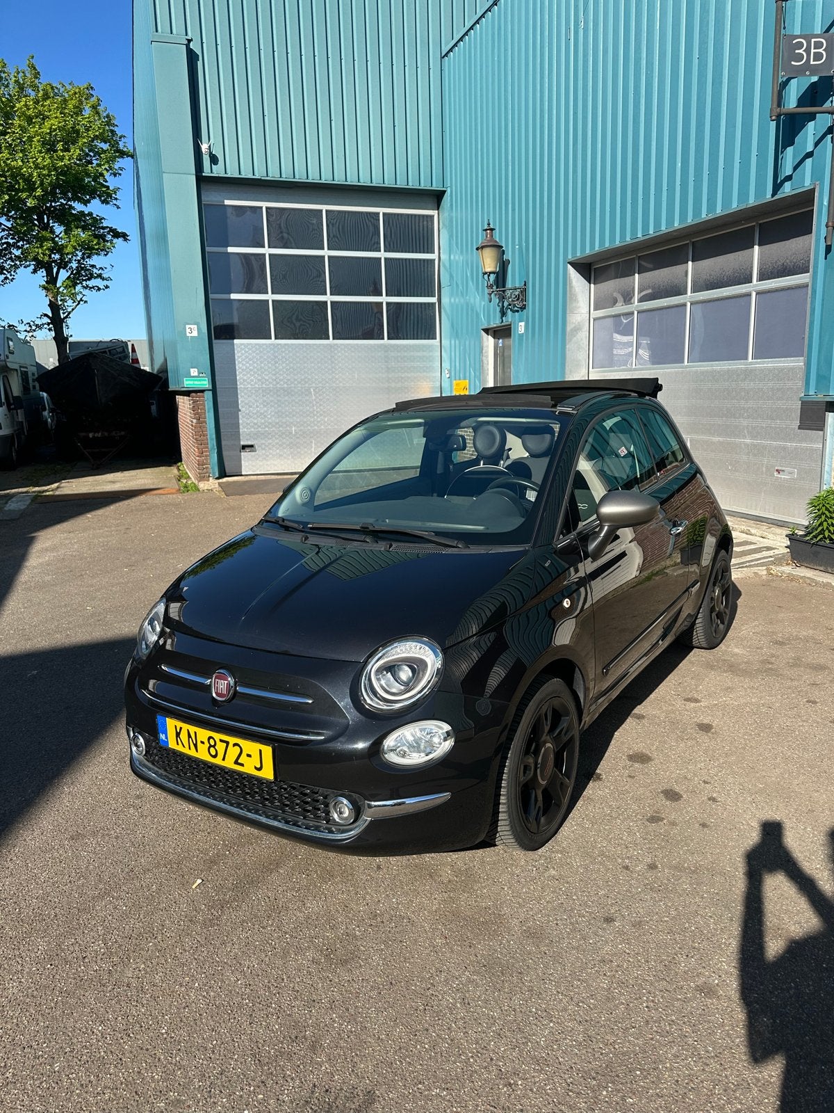 MOOIE Fiat 500 1.2 2016 Zwart, Voorwielaandrijving, 4 cilinders, Origineel Nederlands, Handgeschakeld