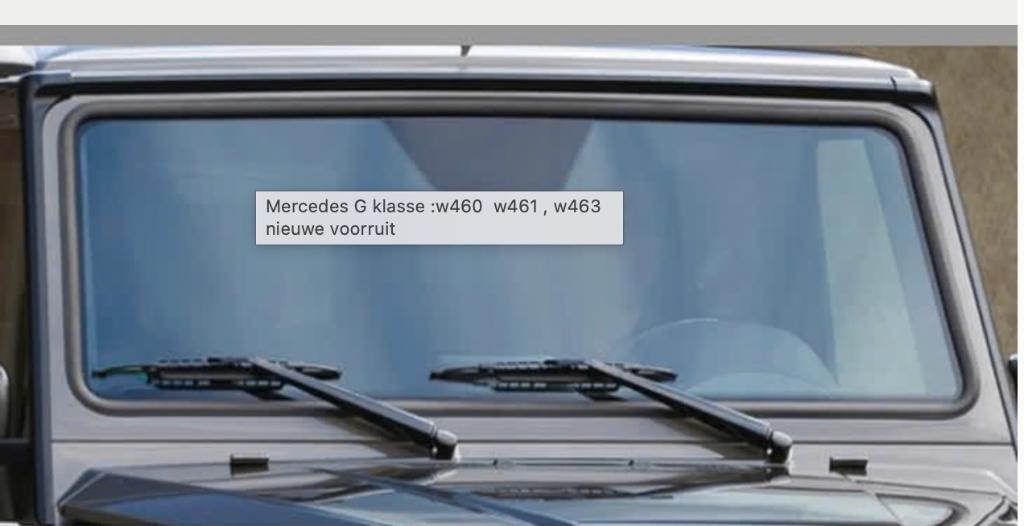 Mercedes G klasse :w460 w461 , w463 nieuwe voorruit, Ophalen, Nieuw, Overige automerken