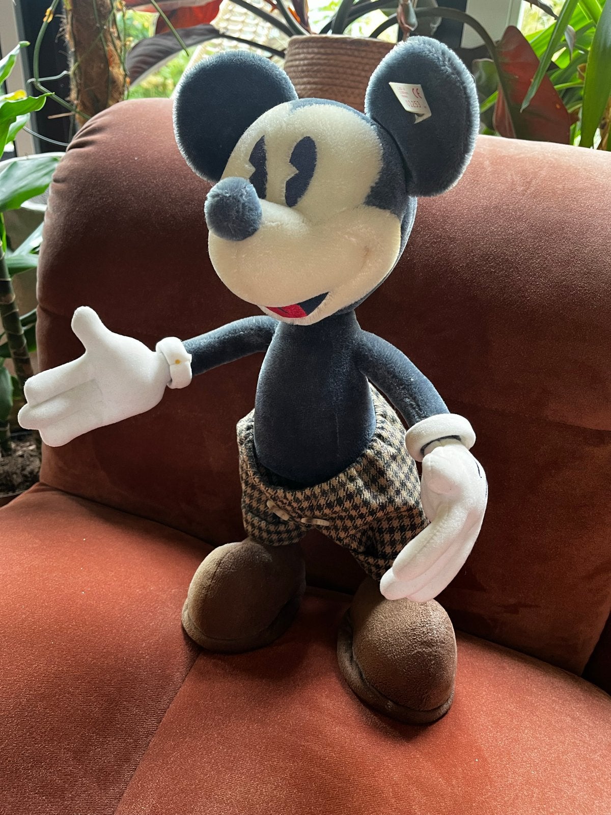 Steiff Mickey Mouse Knuffel - Limited Edition, Ophalen of Verzenden, Mickey Mouse, Zo goed als nieuw, Knuffel