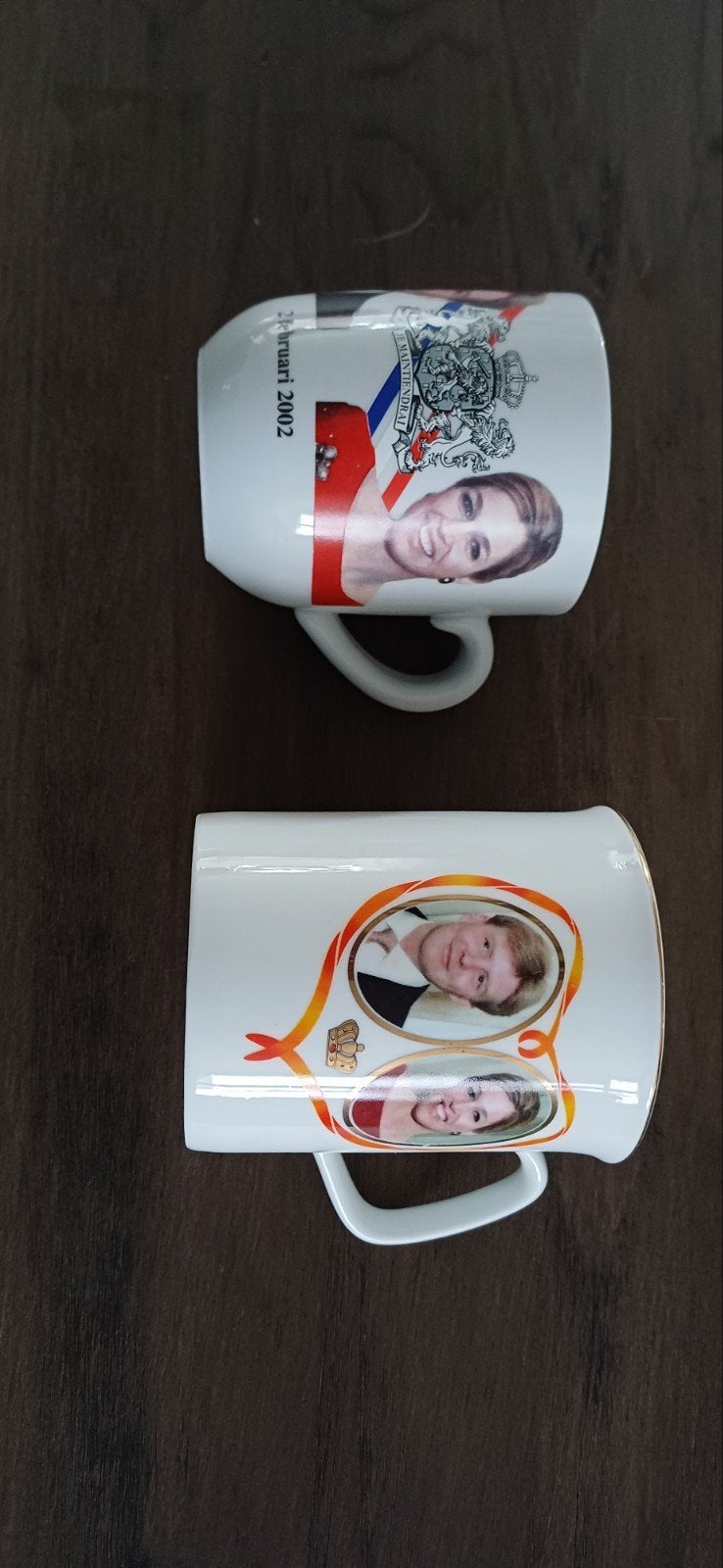 2 Koninklijke Herdenkingsmokken: Willem-Alexander & Máxima, Ophalen, Steen/keramiek, Wit, Overige merken