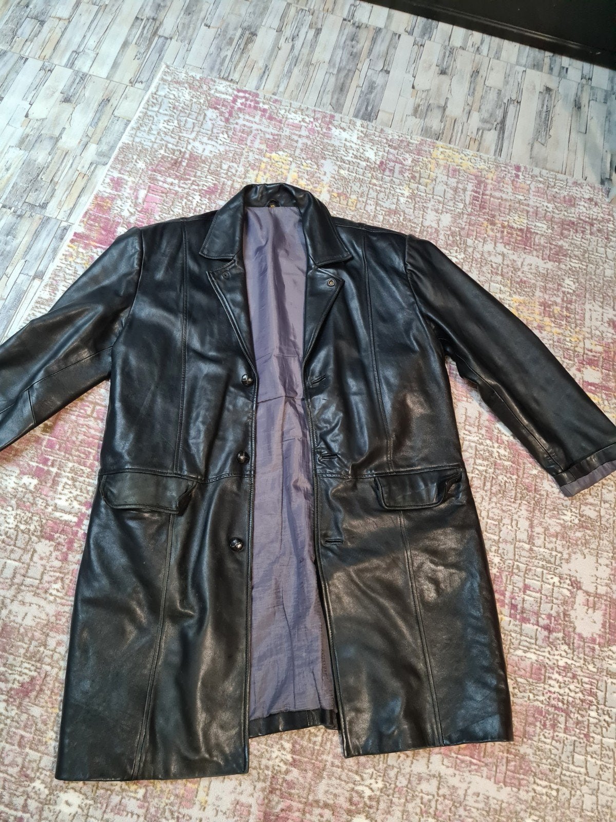 leren jas igst maat xl/ xxl, Ophalen, Zo goed als nieuw, Maat 56/58 (XL), Zwart