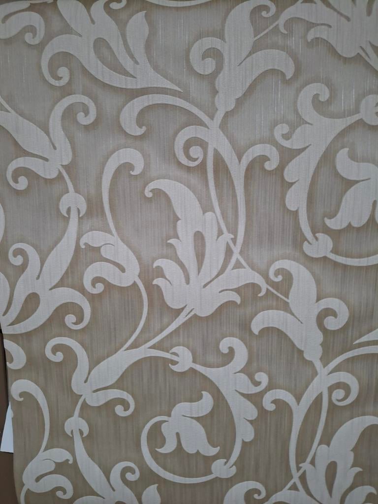 Textiel Vliesbehang - Beige/Crème Barok Patroon, Ophalen of Verzenden, Minder dan 10 m², Beige, Barok, Klassiek, Elegant
