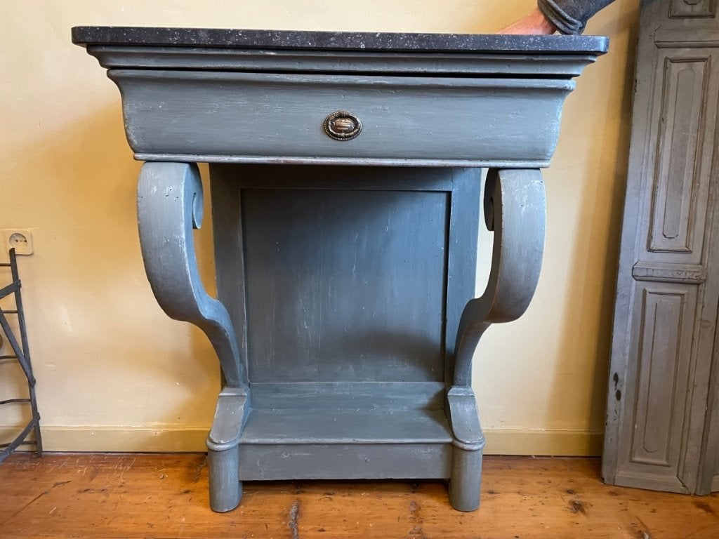 Unieke Side table Wand Console Muurtafel  Louis Philippe Fr, Antiek en Kunst, Ophalen