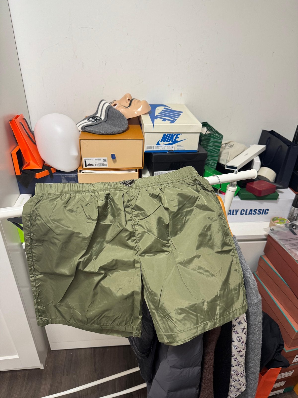 Prada Nylon Zwembroek groen, Kleding | Heren, Ophalen of Verzenden, Zwart