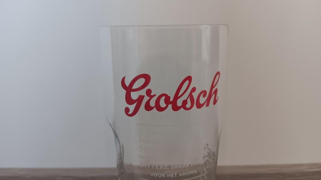 Grolsch export glas, Ophalen of Verzenden, Nieuw, Glas of Glazen, Grolsch