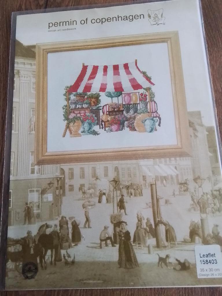 Borduurpatroon flower booths, nr 158403, Ophalen of Verzenden, Zo goed als nieuw, Handborduren, Patroon