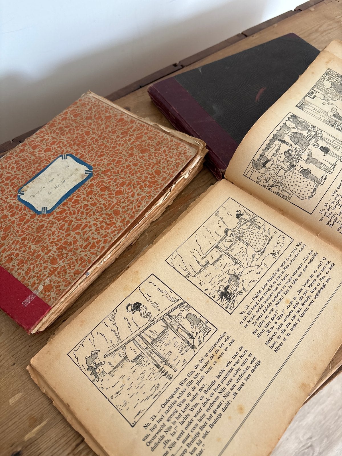 Vintage Bruintje Beer Boeken - De Avonturen van Bruintje Bee, Boeken, Ophalen of Verzenden, Gelezen, Fictie algemeen