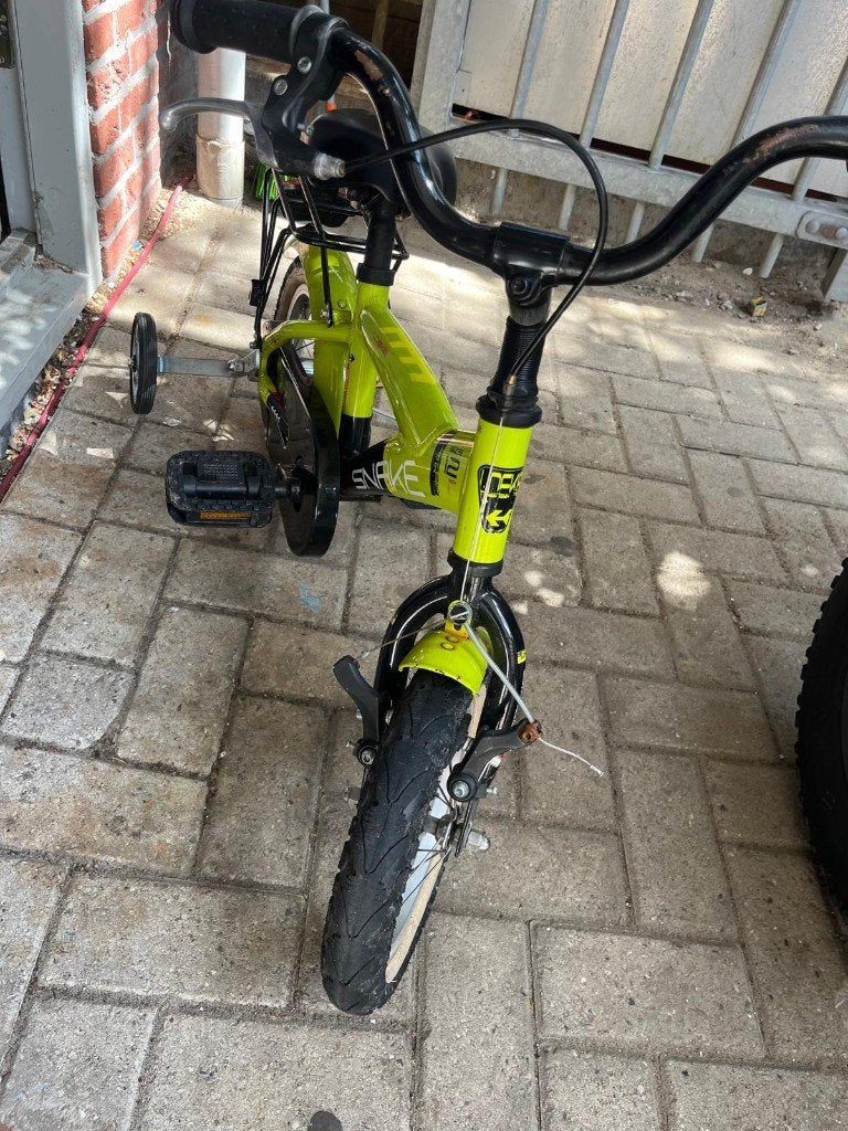 Leuke Loekie Snake 12 inch kinderfiets., Ophalen of Verzenden, Gebruikt, Minder dan 16 inch, Zijwieltjes