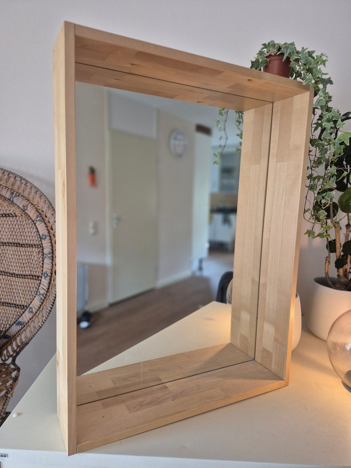IKEA Molger spiegel 60x80 cm, Huis en Inrichting, Woonaccessoires | Spiegels, Ophalen, Gebruikt, Minder dan 100 cm, Rechthoekig