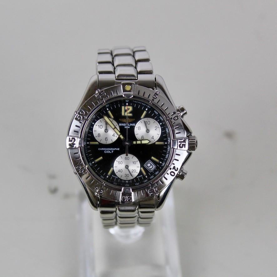 Breitling Colt Chronograph - A53035, Staal, Gebruikt, Staal, Breitling