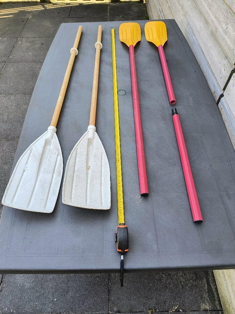Peddels, Ophalen, Zo goed als nieuw, Enkelbladige peddel