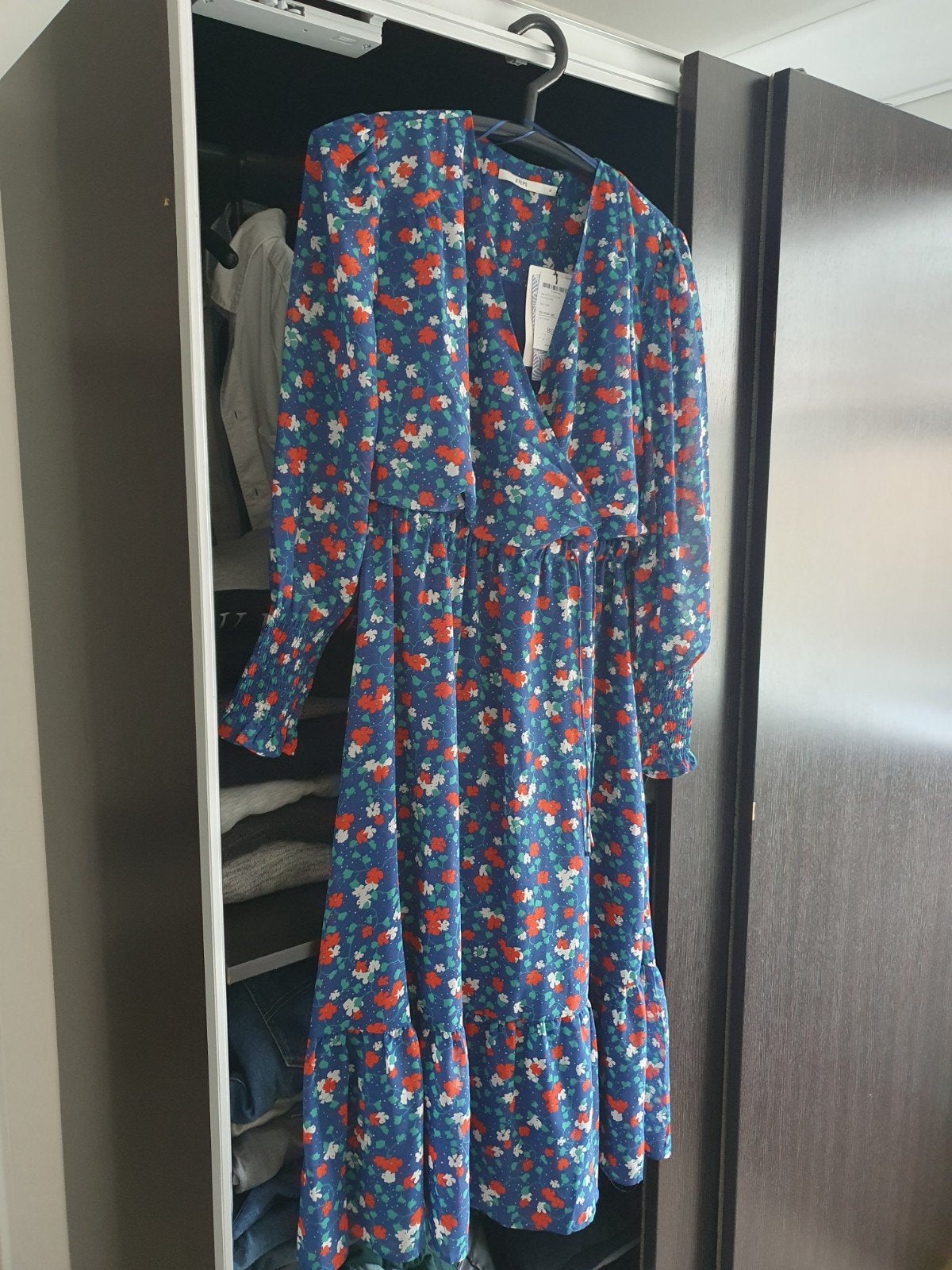 Steps Lira Jurk - Bloemenprint - Maat 36 zara h&m bloem 38🌸, Blauw, Nieuw, Ophalen of Verzenden, Steps
