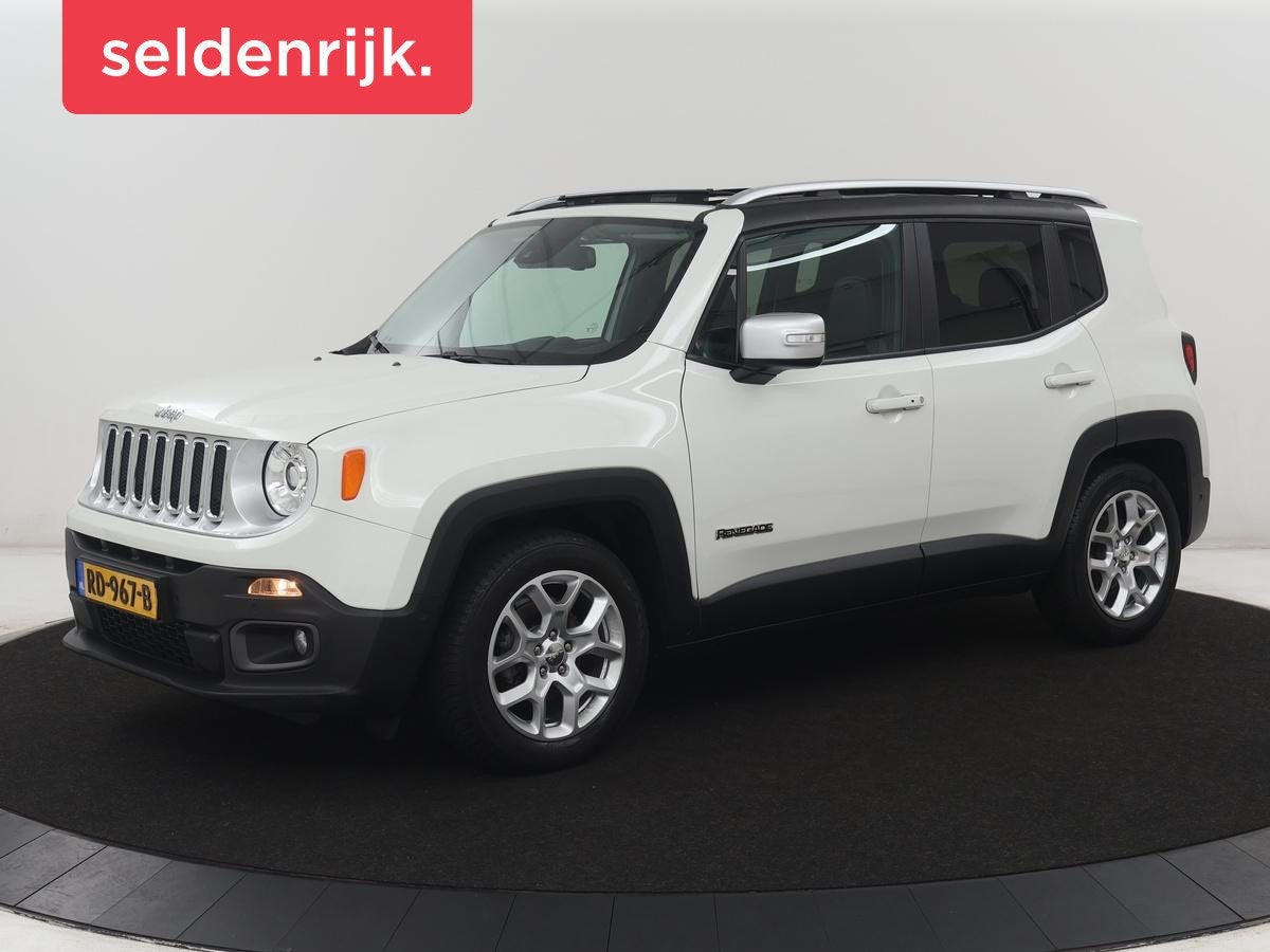 Jeep Renegade 1.4 MultiAir Limited | Panoramadak | Leder | C, Auto's, Gebruikt, 4 cilinders, Wit, Origineel Nederlands