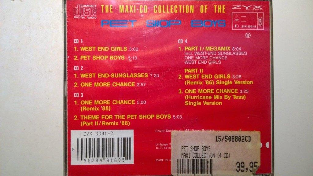 Pet Shop Boys ‎- Maxi-CD Collection Of The Pet Shop Boys, Ophalen of Verzenden, 1980 - 1989, Zo goed als nieuw