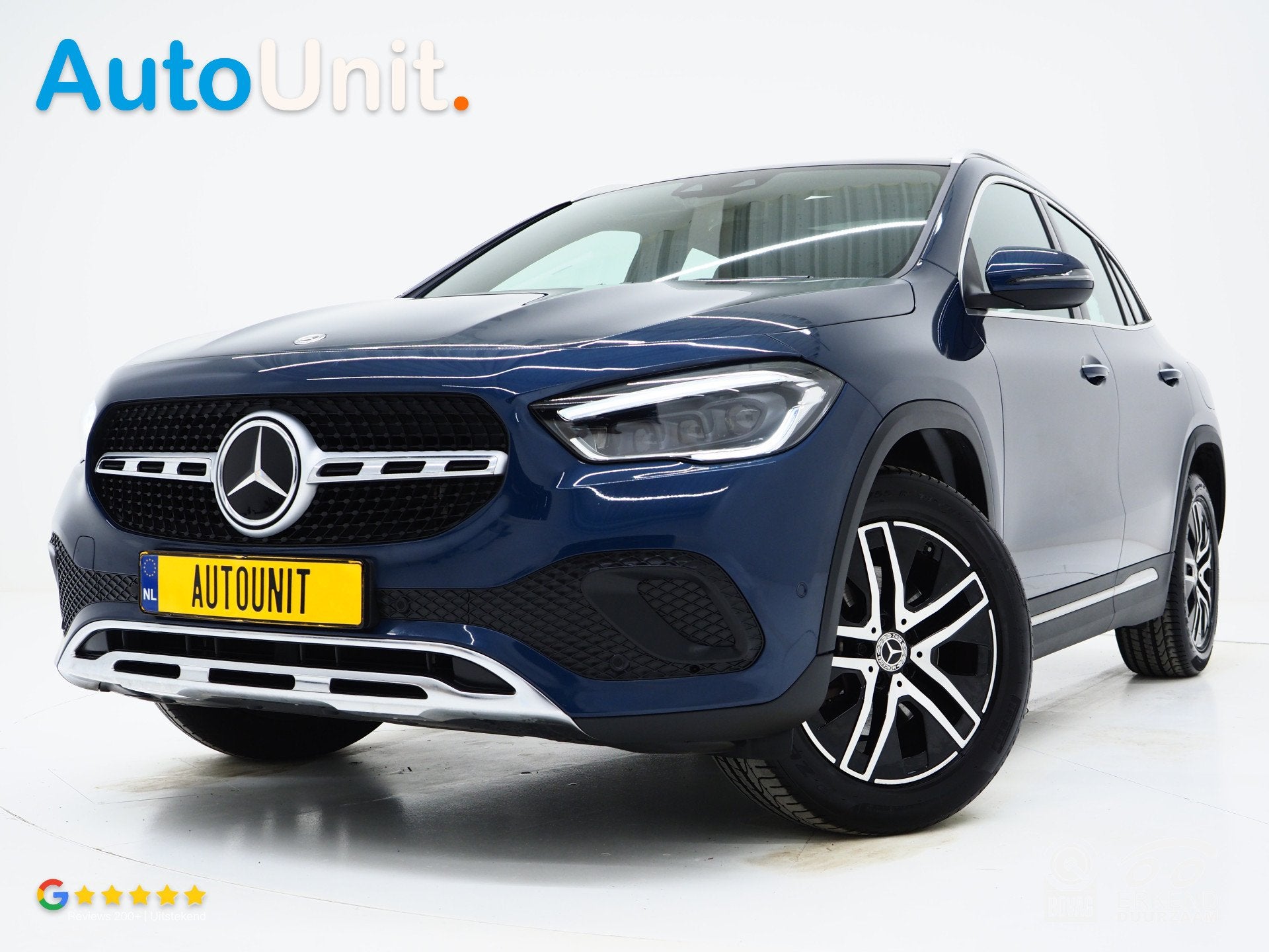 Mercedes-Benz GLA 250 e | Panoramadak | Trekhaak | Leder | C, Auto's, Gebruikt, Zwart, Blauw, Bedrijf