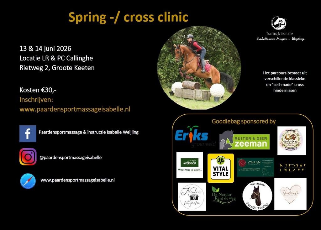 Spring cross clinic, Ophalen of Verzenden, Nieuw, Overige soorten