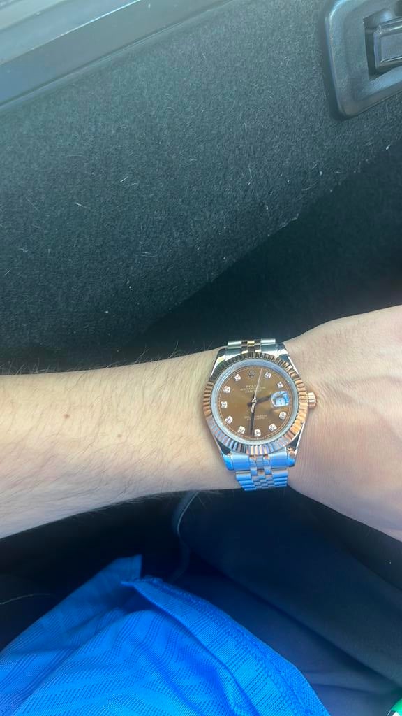 Rolex datejust, 20 of groter, Ophalen of Verzenden, Zo goed als nieuw, Dame