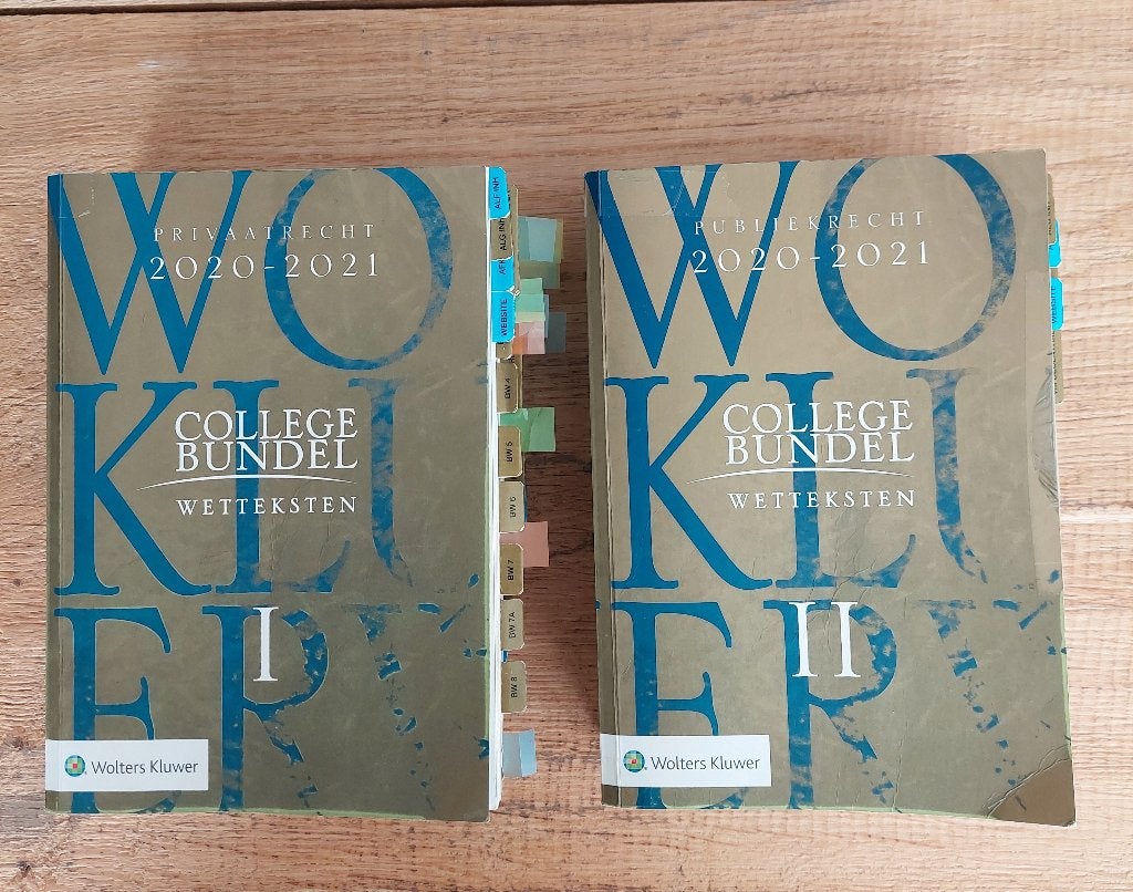 Wettenbundels; Privaatrecht en Publiekrecht '20-21, Ophalen of Verzenden, Beta, Gelezen