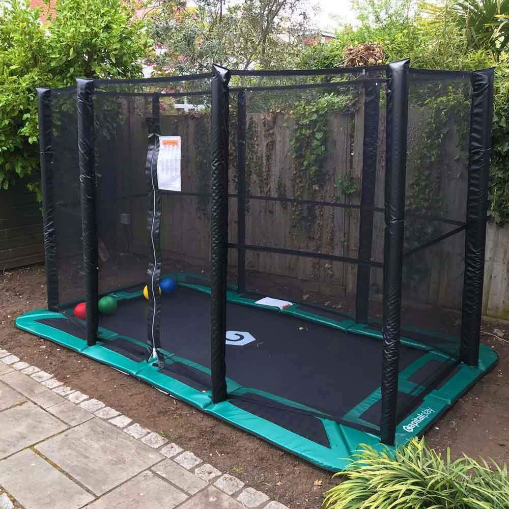 Capital Play In-Ground Trampoline 305x183 cm+ Veiligheidsnet, Kinderen en Baby's, Ophalen of Verzenden, Zo goed als nieuw