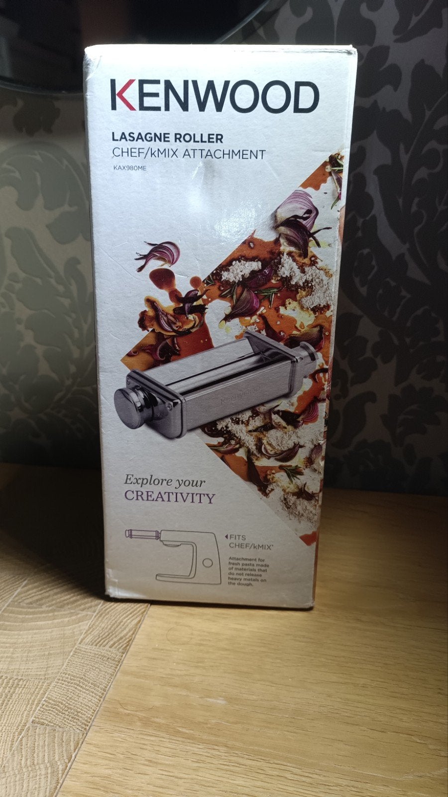 Kenwood Lasagne Roller KAX980ME - Nieuw in doos, Pastamachine, Ophalen of Verzenden, Nieuw, Metaal