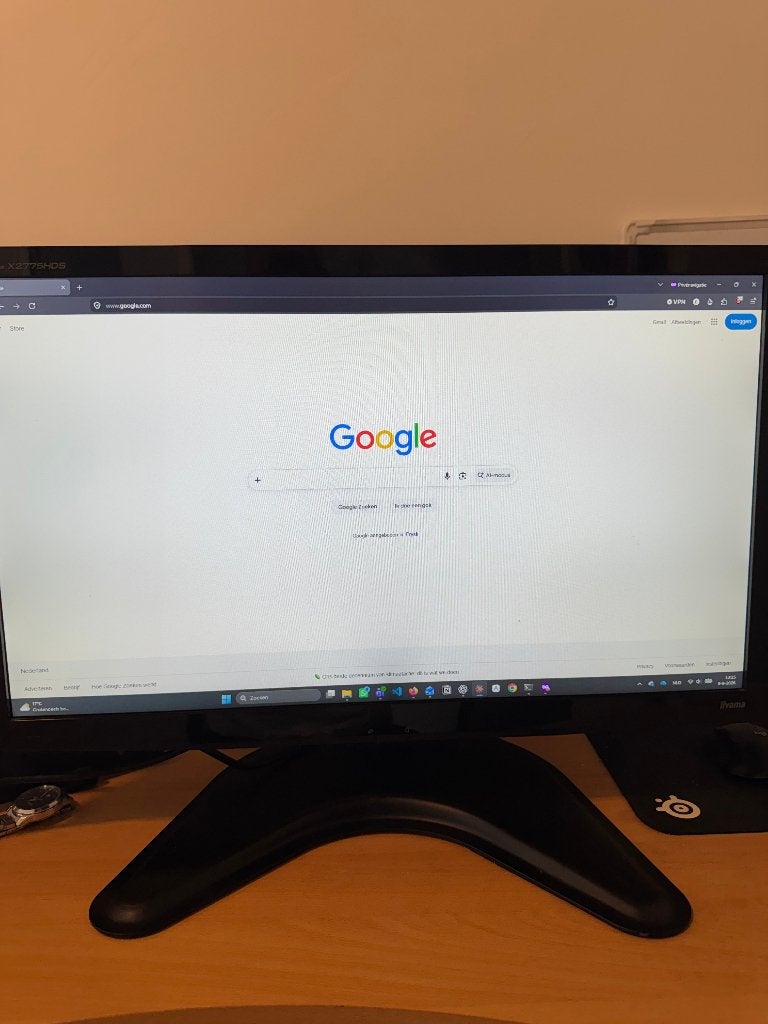 iiyama ProLite X2775HDS 27" Full HD monitor - stalen poot, Ophalen, DVI, VA, Full HD
