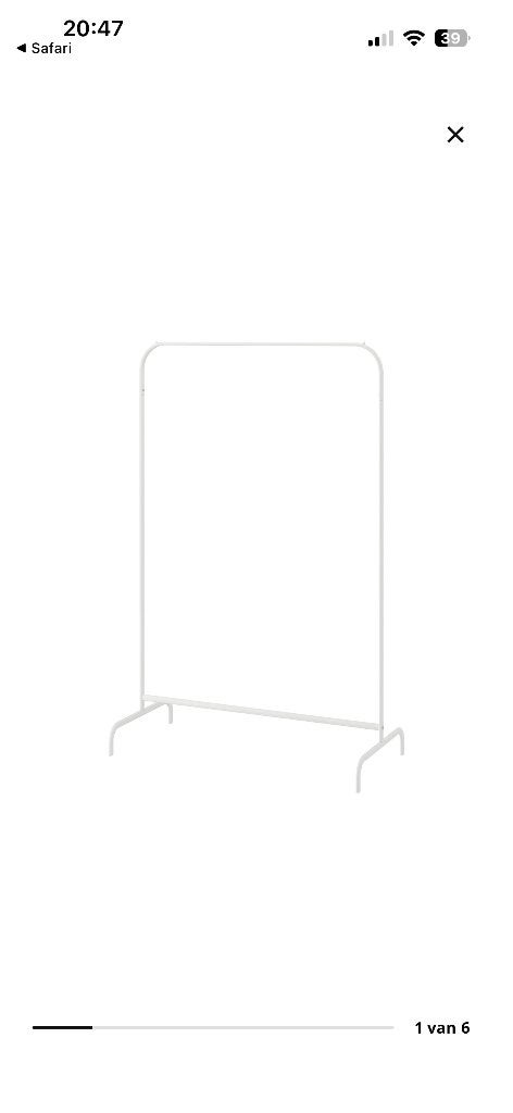 Mulig kledingrek IKEA, Ophalen, Zo goed als nieuw