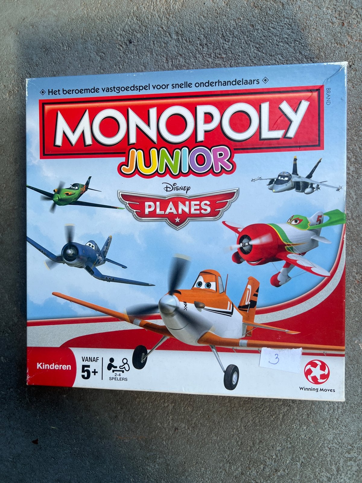 Monopoly Junior Disney Planes Bordspel, Hobby en Vrije tijd, Drie of vier spelers, Ophalen of Verzenden, Gebruikt